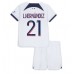 Paris Saint-Germain Lucas Hernandez #21 Dětské Oblečení Venkovní Dres 2023-24 Krátkým Rukávem (+ trenýrky)